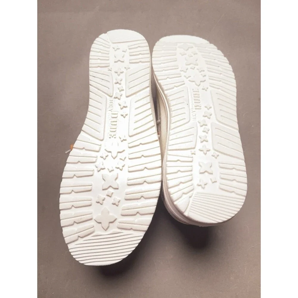 Hey Dude Natural Edition Wally Break Stitch in Natural White USM8/EUR41 NWT